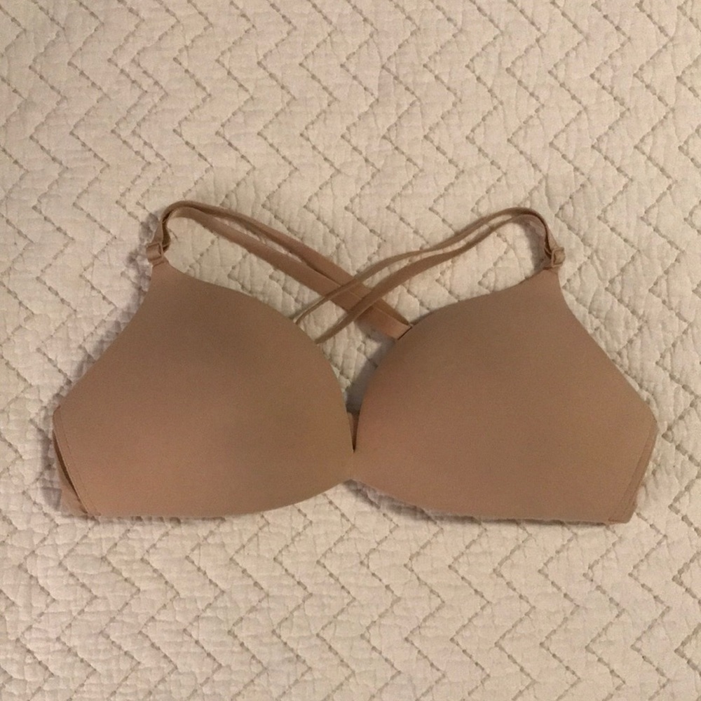 Calvin Klein nude bra, wireless, 36A, push up.